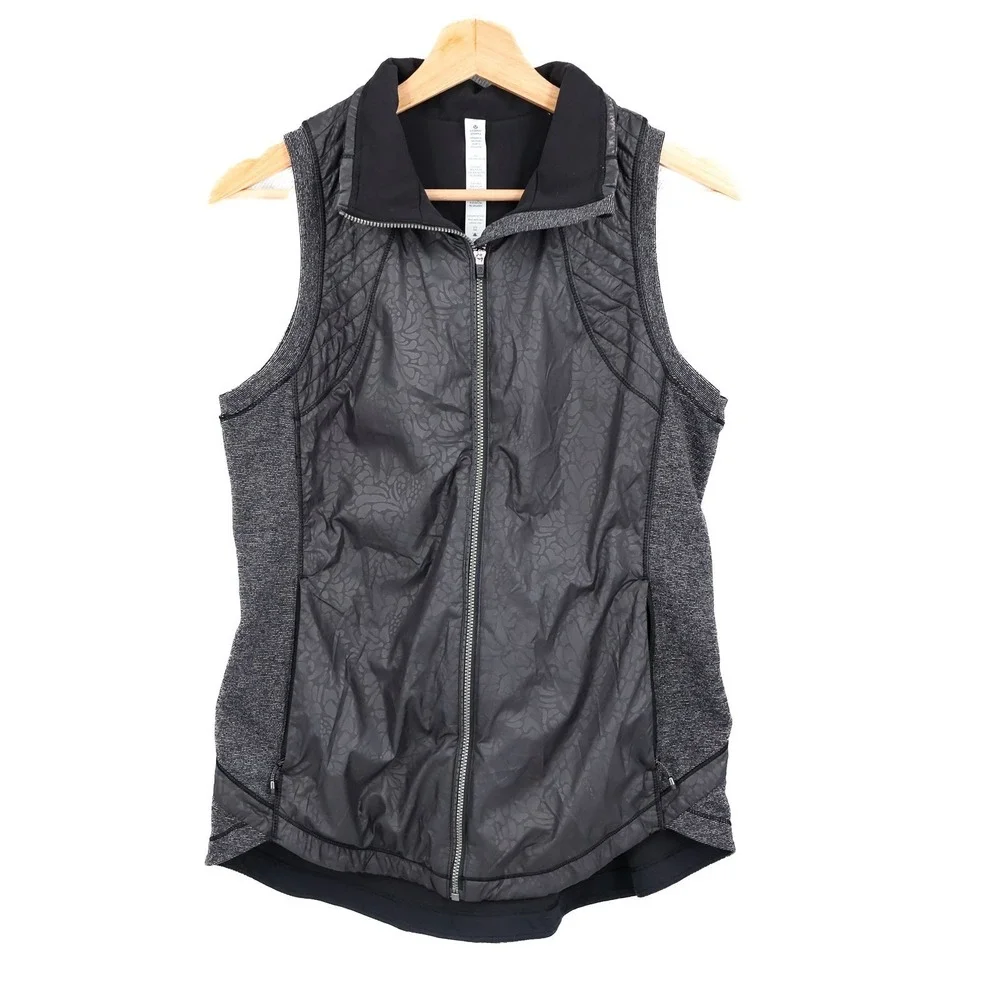 Lululemon Rebel Runner Vest Petal Camo‎ Embossed Black Athletica Athleisure Run